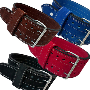 Ceinture de musculation Athlete Series de 4 pouces de large, en cuir de vache de 10 mm, antidérapante, avec boucle personnalisable, unisexe, pour la musculation - Product Image 1