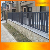 Clôture périmétrique en fer forgé pour propriétés résidentielles, balustrades soudées en acier galvanisé pour zones paysagères de Shanghai, aménagement paysager métallique