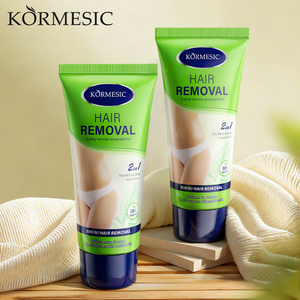 KORMESIC Crema Depilatoria 2 en 1, 60g, Certificada por Bpom, Fórmula Herbal, Depilación Rápida para Zona Íntima y Bikini, para Mujeres - Product Image 1