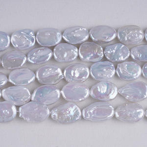 Perlas Sueltas Redondas Blancas de Agua Dulce de 13 mm, Forma Barroca, para Hacer Collares Hechos a Mano - Product Image 3