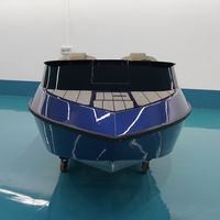 Mini bateau à réaction en aluminium à grande vitesse, moteur intégré, embarcation sportive pour l'aventure et la pêche