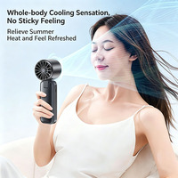 Faible MOQ, nouveau design, mini ventilateur de poche rechargeable avec fonction de refroidissement par glace