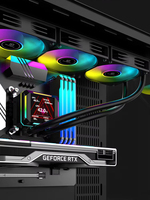 Refroidisseur d'eau CPU tout-en-un blanc 360mm ventilateurs PWM 120mm haute pression statique 12V nominale pour l'overclocking PC de jeu boîtier d'ordinateur