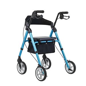 Déambulateur pliable et réglable en aluminium léger avec siège réglable en hauteur pour adultes, personnes âgées et handicapées TRA41 - Product Image 3