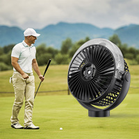 12000mAh USB Rechargeable 6 pouces Table magnétique ventilateur de brouillard ventilateur de refroidissement par air numérique pour voitures voiturettes de golf bureaux croisière ventilateur Portable
