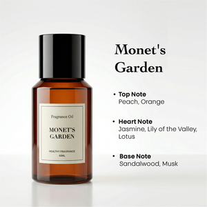 Huile de parfum naturelle Monet's Garden, concentrée sans eau, longue durée, écologique, aromathérapie, désodorisant, parfum - Product Image 3