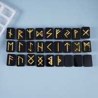 Moule en silicone pour moulage par réplication de symboles énergétiques, runes, lettres, mots, modèle de miroir, bricolage, artisanat, pendentif, bougie, fabrication de bijoux, outils