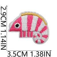 Patchs thermocollants brodés sur le thème de la forêt fantastique, animaux (tigre, crocodile), plantes, et patchs brodés avec logo personnalisé pour sacs et chapeaux