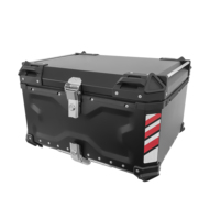 80L X design moto top box peut mettre deux casques intégraux casque vélo boîte de livraison casques moto intégral aluminium queue cas