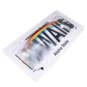 Cache-<span class=keywords><strong>plaque</strong></span> d'immatriculation anti-reflet, standard américain, 12x6 pouces, teinté fumé, <span class=keywords><strong>pour</strong></span> accessoires extérieurs de voiture de présentation - Product Image 3