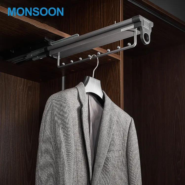 Monsoon acessórios para guarda-roupas, cabide de prateleira com 8 rolamentos de esferas, para adultos