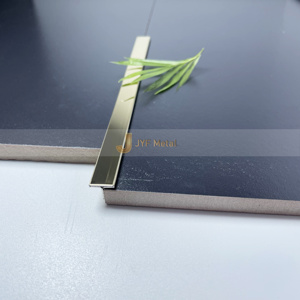 LL136 Moldura Decorativa Moderna en Forma de T de Acero Inoxidable, Acabado Espejo, Duradera, Impermeable, para Paredes y Pisos de Apartamentos - Product Image 3