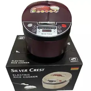 Panela de arroz multifuncional Silver Crest Fogão de arroz elétrico de boa qualidade Cilindro plástico 5L Novo Smart Rice Cooker Antiaderente