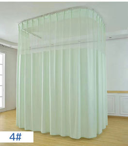 Rideaux médicaux antibactériens en polyester 100% de haute qualité, écologiques, pour espaces privés d'hôpital - Product Image 2