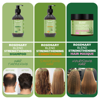 Nouveau design de shampooing à l'huile de romarin sans sulfate de biotine ensemble de shampooing et après-shampoing pour la croissance des cheveux végétaliens naturels biologiques pour femmes