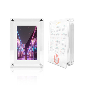 Cadre photo numérique en acrylique blanc avec écran LCD 7 pouces, lecture vidéo MP3, prend en charge les formats <span class=keywords><strong>JPG</strong></span>/BMP/<span class=keywords><strong>PNG</strong></span>, mémoire 4 Go, interface Type-C - Product Image 5