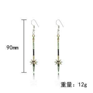 17 Designs Anime Wholesale Metal Alloy Pendant Jewelry <strong>Earrings</strong> <strong>Genshin</strong> <strong>Impact</strong> Weapon Modle <strong>Earrings</strong> - Product Image 6