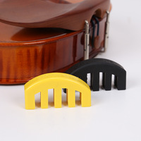 Violin Mute Rubber Material Silencer 3/4 4/4 Violin Silent Practice Parts Colorful Rubber Fiddle Stringed Instrument Fittings