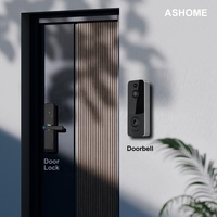 Sonnette de porte intelligente Ttlock pour bureau, caméra vidéo haute définition, interphone visuel à distance pour la maison