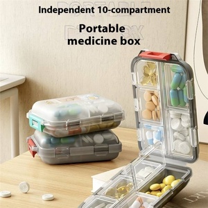 Boîte de rangement portable personnalisable pour médicaments, étui à pilules de voyage de qualité pharmaceutique avec matière plastique et impression de logo - Product Image 4