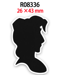 50 Pezzi di Resina Piatta con Stampa di Silhouette di Principesse Cartoon, Design Ecologico Personalizzabile per Fiocchi e Fasce per Capelli - Product Image 2