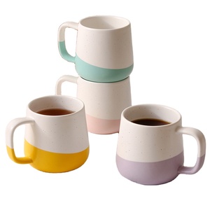 Madou Custom Wholesale High Quality Nordic Gift Souvenir Round Handle Ceramic Milk Coffee Mug Pottery Mug Ceramic Mugs