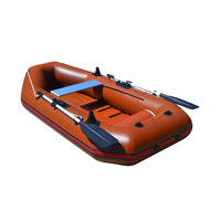 Bateau de pêche gonflable simple rouge foncé, vente en gros, usine OEM