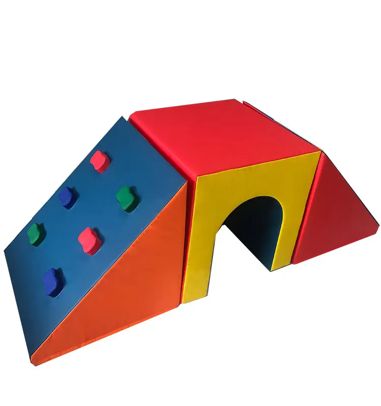 New Arrival Single-Tunnel Soft Foam Play Equipment Indoor Playground With Climber for Kids Soft Play Set Toddlers