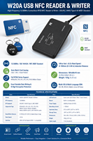 Lecteur-encodeur de cartes NFC USB, graveur de posters intelligents NDEF, prend en charge les tags NTAG203, 210, 212, 213, 215, 216, verrouillage par mot de passe, importation Excel