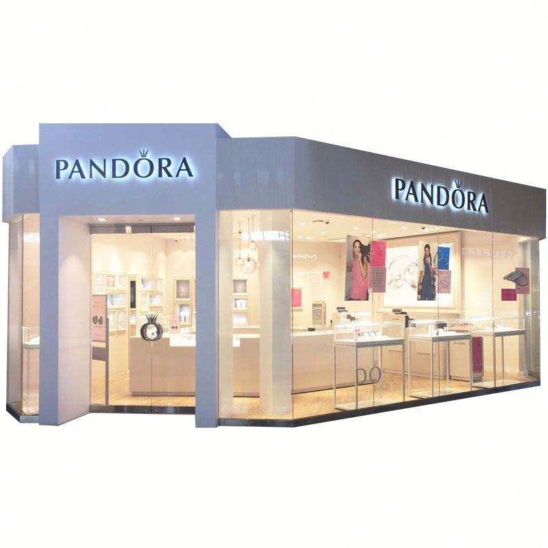 Pandora Jewelry Display Custom Acrylic Wood Showcase