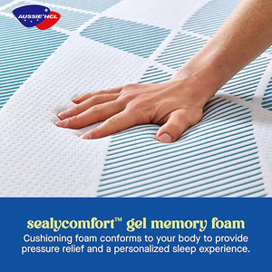 Phổ biến thoải mái mật độ cao bọt nệm khung trong hộp đặt hàng trực tuyến làm mát lai Latex Gel Bộ nhớ bọt Nệm Topper - Product Image 2