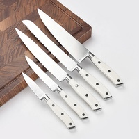 Haute qualité 8 pouces cuisine couteau à trancher utilitaire multifonctionnel Sharp Chef couteaux de cuisine ensemble blanc ABS poignée