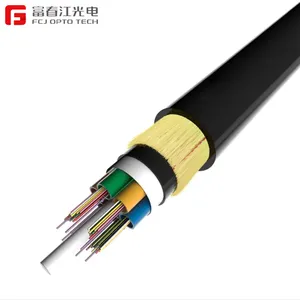 FCJ tek modlu hava Fiber optik kablo 6 8 12 24 48 çekirdek Asu 80 kablo Mini ADSS açık optica Fiber kablolar üretici fiyat