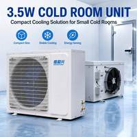Unité de condensation entièrement équipée AC/DC 2-8 CV R410A refroidie par air, compresseur de congélation 5 CV pour chambre froide