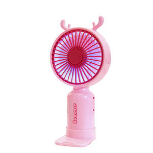 Mini ventilateur portable avec lumière, batterie rechargeable, moteur DC 2W, autonomie de 4 à 6 heures, idéal pour les étudiants et l'utilisation en extérieur - Product Image 5