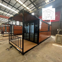 Facile à installer maison 20ft 40ft maison de conteneur pliante maison de bureau de conteneur portable préfabriqué pliable