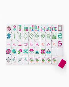 Juego de Mahjong Americano Serie Happy, Fichas de Acrílico Grabadas, Regalos de Lujo, Juego de Mahjong Americano con Fichas Grabadas - Product Image 4