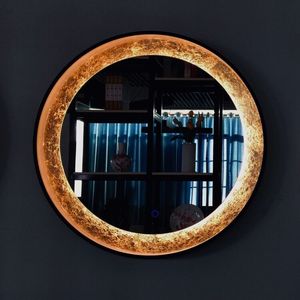 <span class=keywords><strong>Espejo</strong></span> <span class=keywords><strong>redondo</strong></span> de tocador <span class=keywords><strong>retroiluminado</strong></span> para baño, gran oferta, con luz para decoración del hogar - Product Image 2