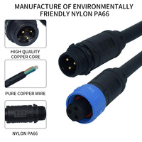 Wasserdichter Elektrischer Kabelstecker IP68 Männlicher Wasserdichter M12 M14 M15 Kabel 3-Pin-Steckverbinder
