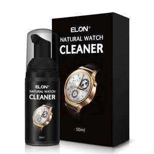 천연 성분 50ml 고급 시계 청소 폴란드어 시계 보석 폼 클리너 솔루션 관리 키트 (매트 스폰지 포함) - Product Image 6