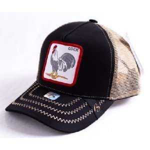 Cappello Trucker Ricamato con Motivo di Gallo, Regolabile, in Rete, Unisex, Casual, per Adulti, a 6 Pannelli - Product Image 1