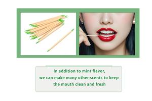Free Sample Custom <strong>Toothpick</strong> Disposable Wooden And <strong>Bamboo</strong> <strong>Toothpicks</strong> With Flavour Eco-Friendly Paper Wrapped For Restaurants