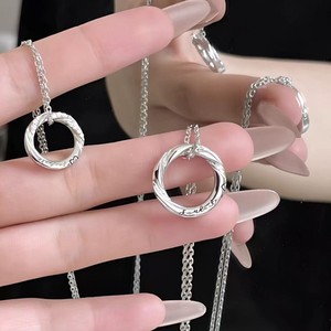 流行のカップル磁気二重メビウスリングカップルネックレスファッショントレンド長距離ラブジュエリーギフト - Product Image 5