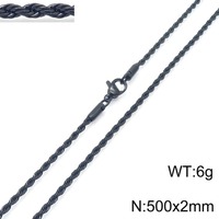 Collier unisexe tendance en chaîne torsadée en acier inoxydable, plusieurs largeurs, accessoires de cou assortis pour couple, vente en gros