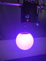 Boule cinétique RGBW - Matrice de 25 cm à contrôle ponctuel - Connexion DMX512 sans fil - Dispositif de levage de boule cinétique, Boule cinétique LED