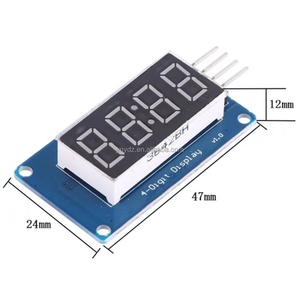 TM1637 โมดูลจอแสดงผล LED สำหรับอาร์ดูโน่ 7 เซกเมนต์ 4 บิต 0.36 นิ้วนาฬิกาสีแดงแอโนดดิจิตอลทูปโฟร์ ซีเรียล ไดร์เวอร์ บอร์ดแพ็ค - Product Image 2