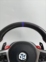 Volant de direction en cuir lisse pour l'intérieur automobile, M Performance pour BMW E90 E92 E93