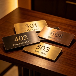 Custom Hotel Apartment <strong>Door</strong> Sign Acrylic <strong>Name</strong> <strong>Plate</strong> Waterproof Mounted Modern Signage <strong>for</strong> Rooms - Product Image 4