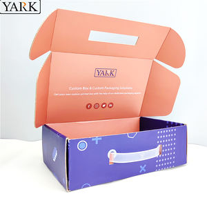 Boîtes d'expédition personnalisées en papier kraft recyclable, finition brillante/mate, tailles variées, plates, hautes, carrées, rectangulaires - Product Image 1