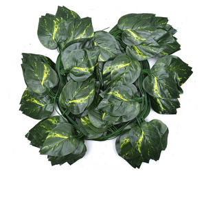 ورق لبلاب اصطناعي, ورق لبلاب أخضر اصطناعي بطول 2.3 متر ، ورق من البلاستيك لتزيين العنب - Product Image 3